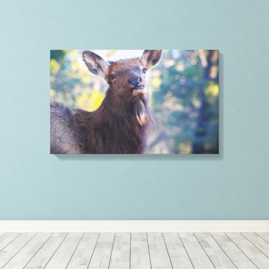 Lächeln Leinwanddruck (Insitu (Holzboden))