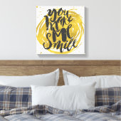 Lächeln Leinwanddruck (Insitu (Schlafzimmer))