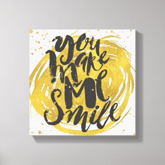 Lächeln Leinwanddruck (Vorderseite)