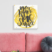 Lächeln Leinwanddruck (Insitu (Wohnzimmer))