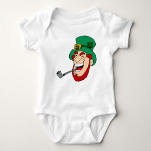 Lächeln Leprechaun St. Patrick's Day Baby Strampler