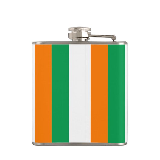 Lächeln Leprechaun St. Patrick's Day Flachmann (Rückseite)