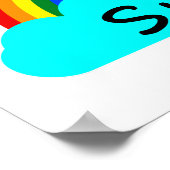 Lächeln - LGBT Regenbogen Poster (Ecke)