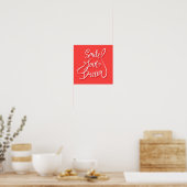 Lächeln Liebe Dream Poster (Küche)