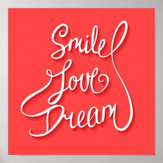Lächeln Liebe Dream Poster (Vorne)