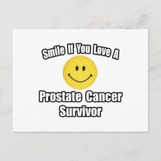 Lächeln ...Liebe ein Prostatakrebsüberlebnis Postkarte