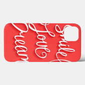 Lächeln-Liebe-Traum Case-Mate iPhone Hülle (Rückseite (Horizontal))