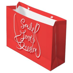 Lächeln Liebe Traum Große Geschenktüte