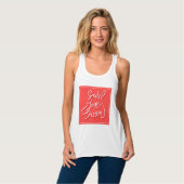 Lächeln-Liebe-Traum Tank Top (Vorderseite Vollansicht)