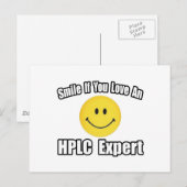 Lächeln...Liebe und HPLC-Experte Postkarte (Vorne/Hinten)