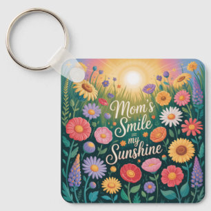 Lächeln meiner Mutter = mein Sonnenschein Schlüsselanhänger