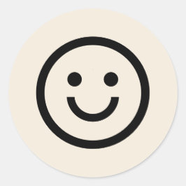 Lächeln :) Minimaler einfacher Smile Face Sticker