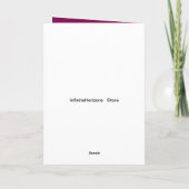 Lächeln Miss You Grußkarte Karte (Rückseite)