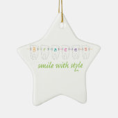 Lächeln mit Art Keramik Ornament (Rechts)