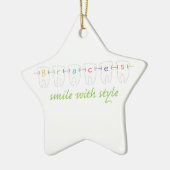 Lächeln mit Art Keramik Ornament (Links)