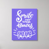 Lächeln mit Brammen | Lächeln der Zähne Leinwanddruck (Vorderseite)