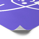 Lächeln mit Brammen | Lächeln der Zähne Poster (Ecke)