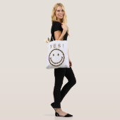 Lächeln mit Kaffeebohnen Tasche (Am Model)