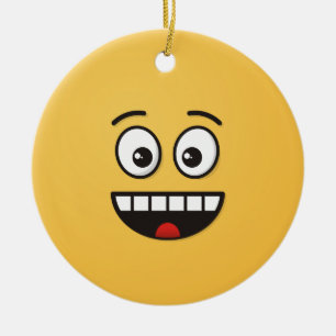 Lächeln mit offenen Mund-Keramik Ornament