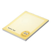 Lächeln mit Open Eyes Notepad Notizblock (Rotiert)