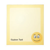 Lächeln mit Open Eyes Notepad Notizblock (Vorderseite)