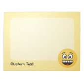 Lächeln mit Open Mouth Notepad Notizblock (Vorderseite)