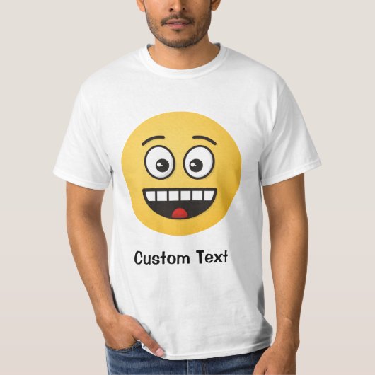 Lächeln mit Open Mouth T - Shirt (Vorderseite)