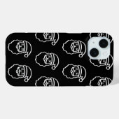 Lächeln mit Santa Case-Mate iPhone Hülle (Rückseite (Horizontal))