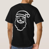Lächeln mit Santa T-Shirt (Rückseite)