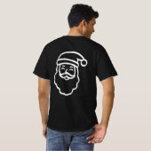 Lächeln mit Santa T-Shirt (Schwarz voll)