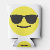 Lächeln mit Sonnenbrille Gesicht Emoji Tasse Dosenkühler (Rückseite)