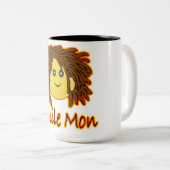 Lächeln-Montag-Feuer Rasta stellen gegenüber Zweifarbige Tasse (VorderseiteRechts)