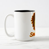 Lächeln-Montag-Feuer Rasta stellen gegenüber Zweifarbige Tasse (Links)