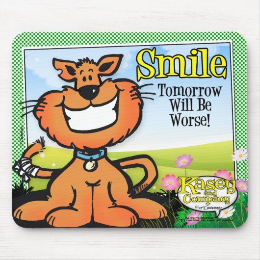 Lächeln Mousepad (Vorne)