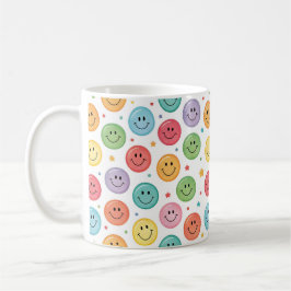 Lächeln Muster Emoji Kaffeetasse