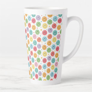 Lächeln Muster Emoji Milchtasse