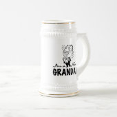 Lächeln neue große T - Shirt und Geschenke Bierglas (VorderseiteRechts)