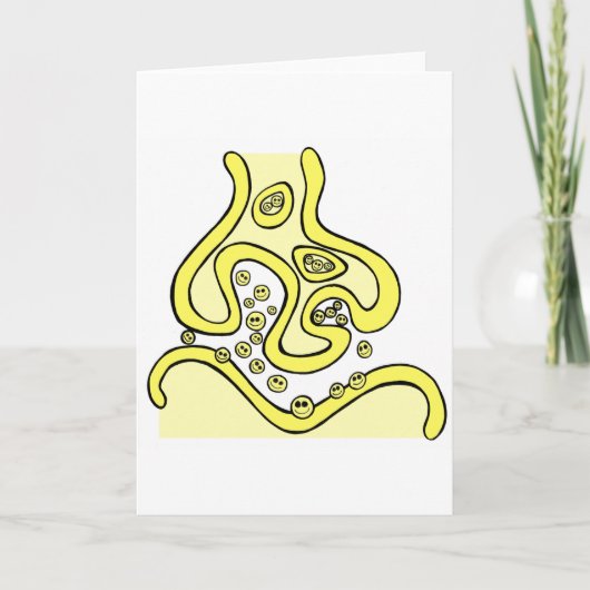 Lächeln Neurotransmitter Karte (Vorderseite)