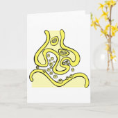Lächeln Neurotransmitter Karte (Gelbe Blume)