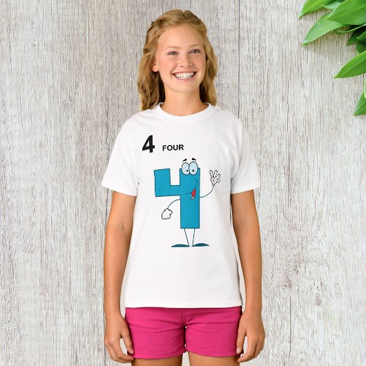 Lächeln Nummer 4 Girls T - Shirt