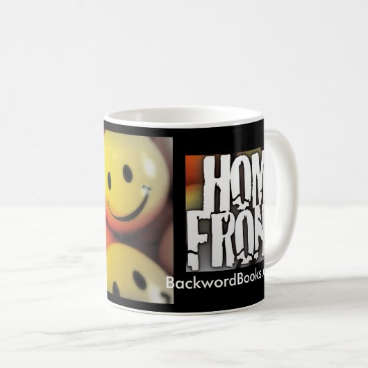 "Lächeln! (Oder etwas)" Homefront-Tasse Kaffeetasse (VorderseiteRechts)