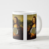 Lächeln oder nicht lächeln Jumbo-Tasse (Vorderseite Rechts)