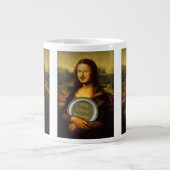 Lächeln oder nicht lächeln Jumbo-Tasse (Vorderseite)