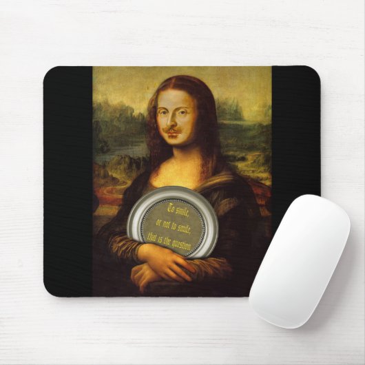 Lächeln oder nicht lächeln mousepad (Mit Mouse)