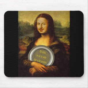 Lächeln oder nicht lächeln mousepad