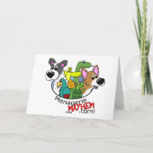 Lächeln Old English Sheepdog Card Karte (Rückseite)