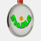 Lächeln Ornament Aus Metall (Rechts)