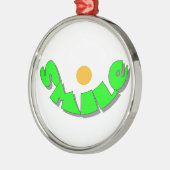 Lächeln Ornament Aus Metall (Links)