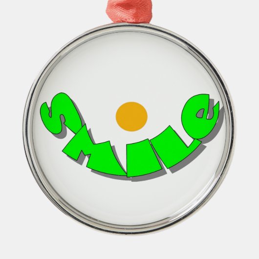 Lächeln Ornament Aus Metall (Vorne)
