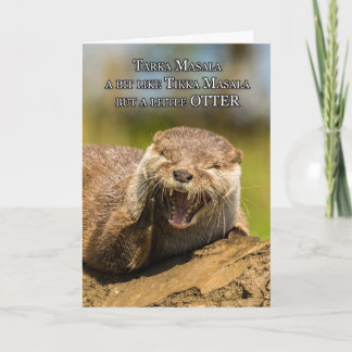 Lächeln Otter Spaß Geburtstag Grußkarte Spaß Karte